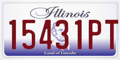 IL license plate 15431PT