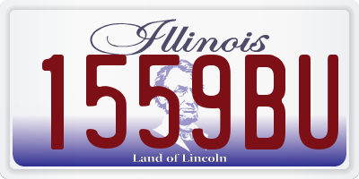 IL license plate 1559BU