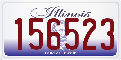 IL license plate 156523