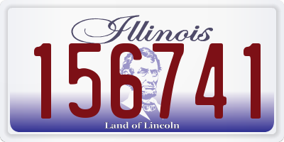 IL license plate 156741