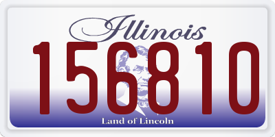 IL license plate 156810