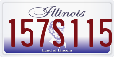 IL license plate 157S115