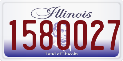 IL license plate 1580027