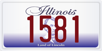 IL license plate 1581