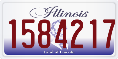 IL license plate 1584217