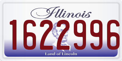 IL license plate 1622996