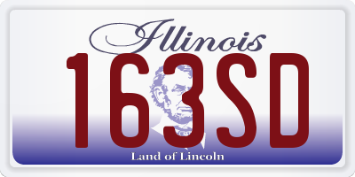 IL license plate 163SD