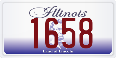 IL license plate 1658