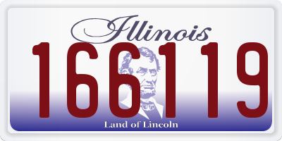 IL license plate 166119