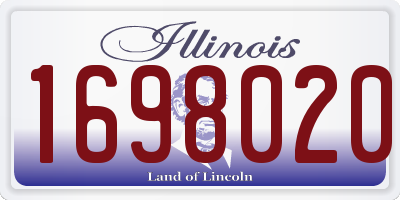 IL license plate 1698020