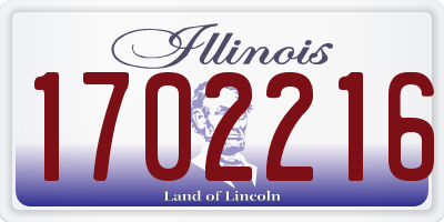 IL license plate 1702216