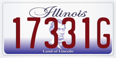 IL license plate 17331G