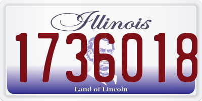 IL license plate 1736018