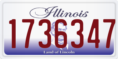 IL license plate 1736347