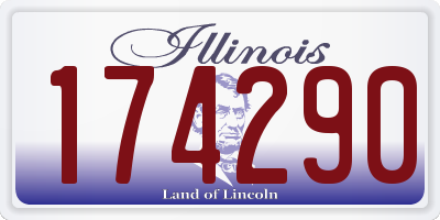 IL license plate 174290