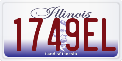 IL license plate 1749EL