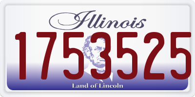 IL license plate 1753525