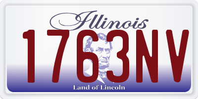 IL license plate 1763NV