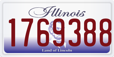 IL license plate 1769388