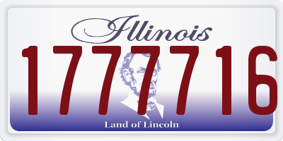 IL license plate 1777716