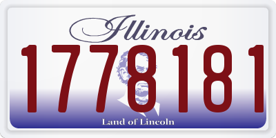 IL license plate 1778181