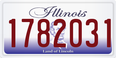 IL license plate 1782031