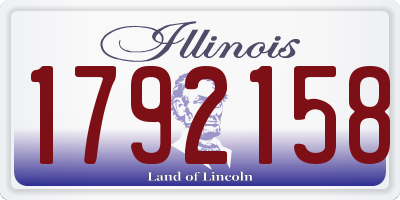 IL license plate 1792158