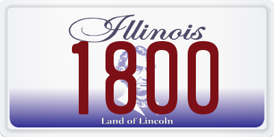 IL license plate 1800