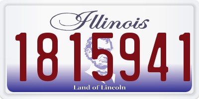 IL license plate 1815941