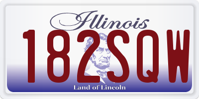 IL license plate 182SQW