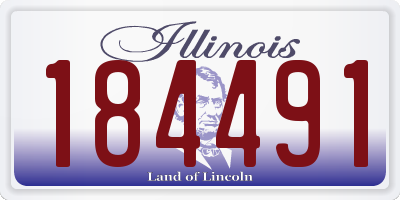 IL license plate 184491