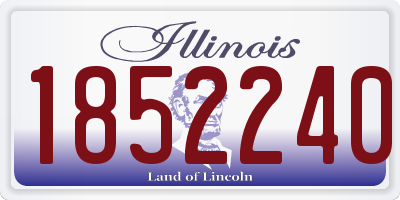 IL license plate 1852240