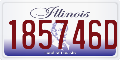 IL license plate 185746D