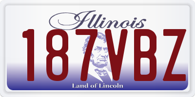 IL license plate 187VBZ