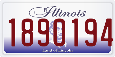 IL license plate 1890194