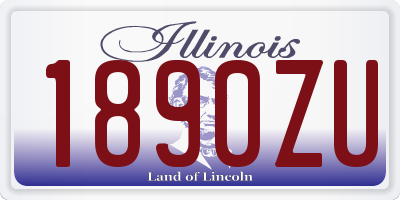 IL license plate 1890ZU