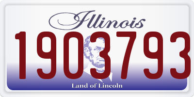 IL license plate 1903793