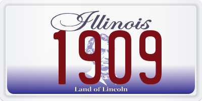 IL license plate 1909