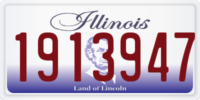 IL license plate 1913947