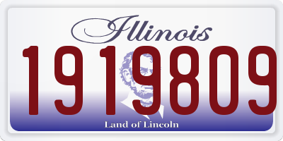 IL license plate 1919809