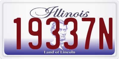 IL license plate 19337N