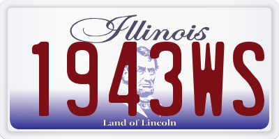 IL license plate 1943WS