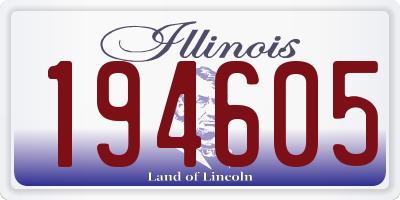 IL license plate 194605