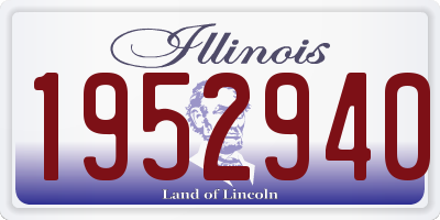 IL license plate 1952940