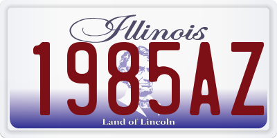 IL license plate 1985AZ