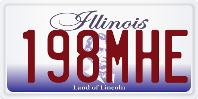 IL license plate 198MHE