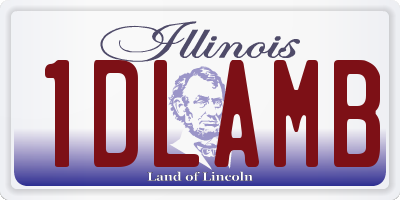 IL license plate 1DLAMB