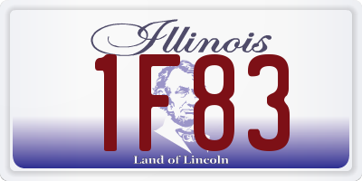 IL license plate 1F83