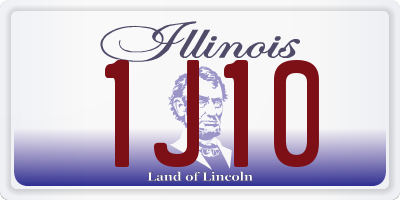 IL license plate 1J10