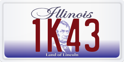 IL license plate 1K43